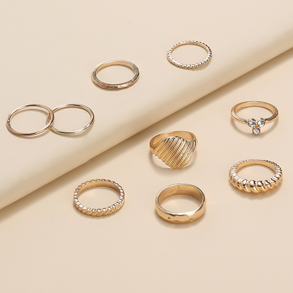Fashion Temperament Personality Scallops Gold-plated Micro Diamonds - Image 2