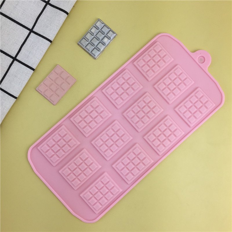 Waffle Plaid Silicone Chocolate Mold Baking Tool