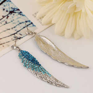 Diamond earrings angel wings colorful point diamond ladies earrings gift