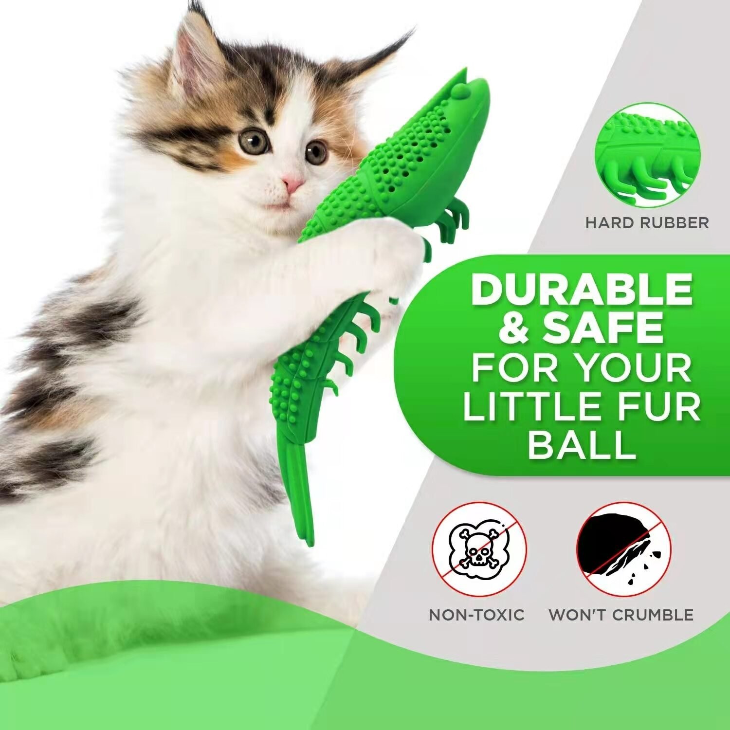 New Catnip Toys For Cats 360 Degree Teeth Cleaning Accessories Pet Toy Interactive Games Rubber Toothbursh Chew Pet Cat Supplies - Image 3