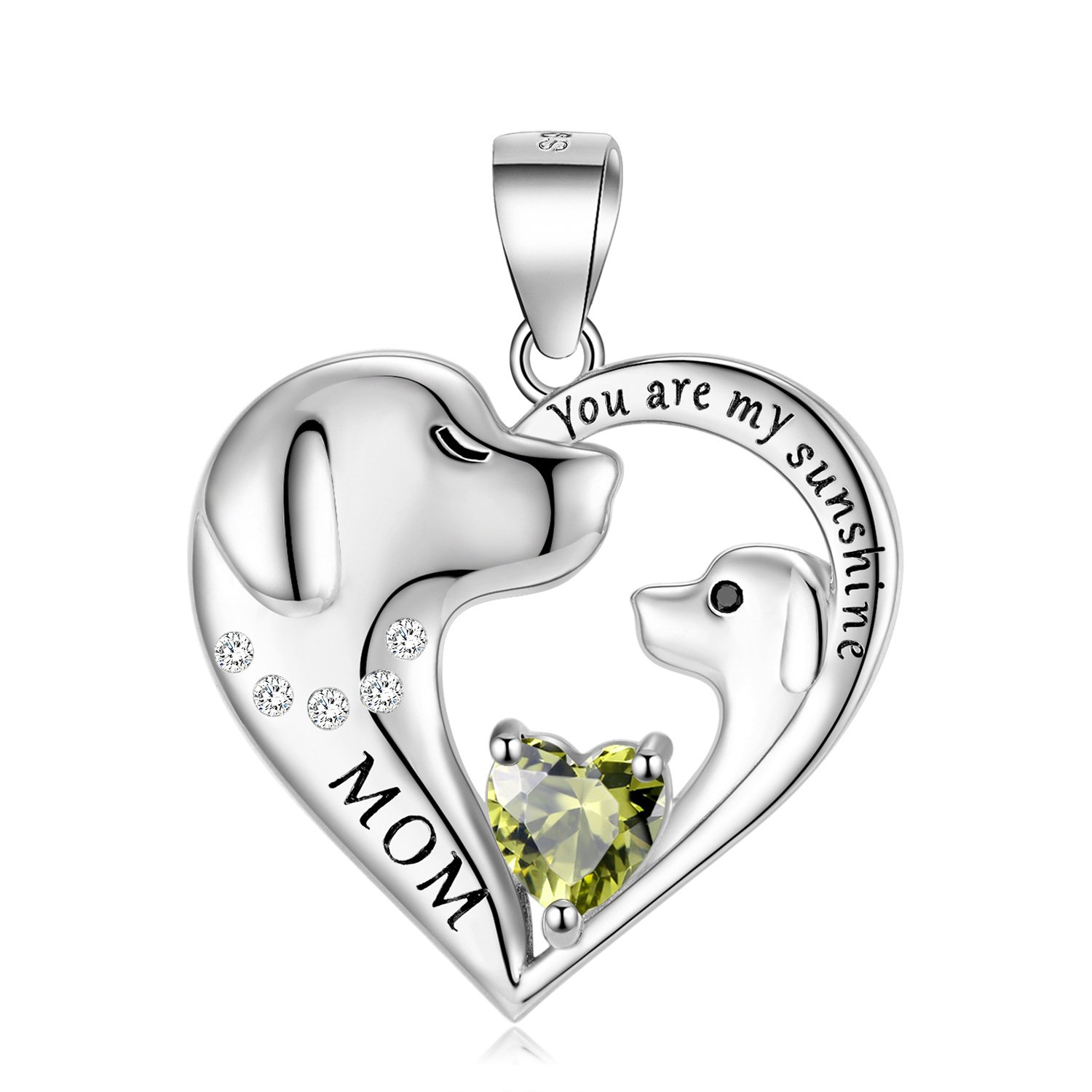 S925 Sterling Silver Cute Dog Necklace Mother's Day Series Sweater Chain - Image 13