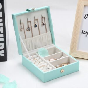 Single layer Pu simple jewelry storage box