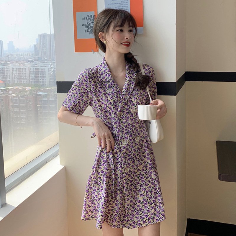 French retro floral skirt - Image 4