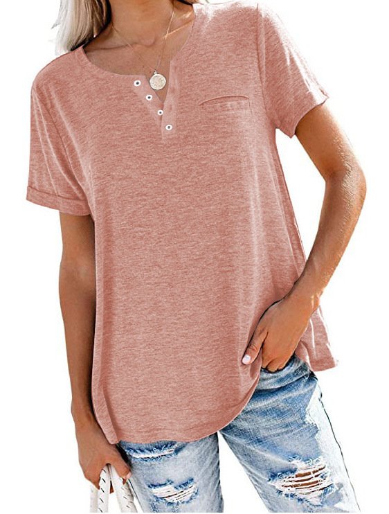Casual Solid Color Round Neck Loose Long Sleeve T-Shirt - Image 2