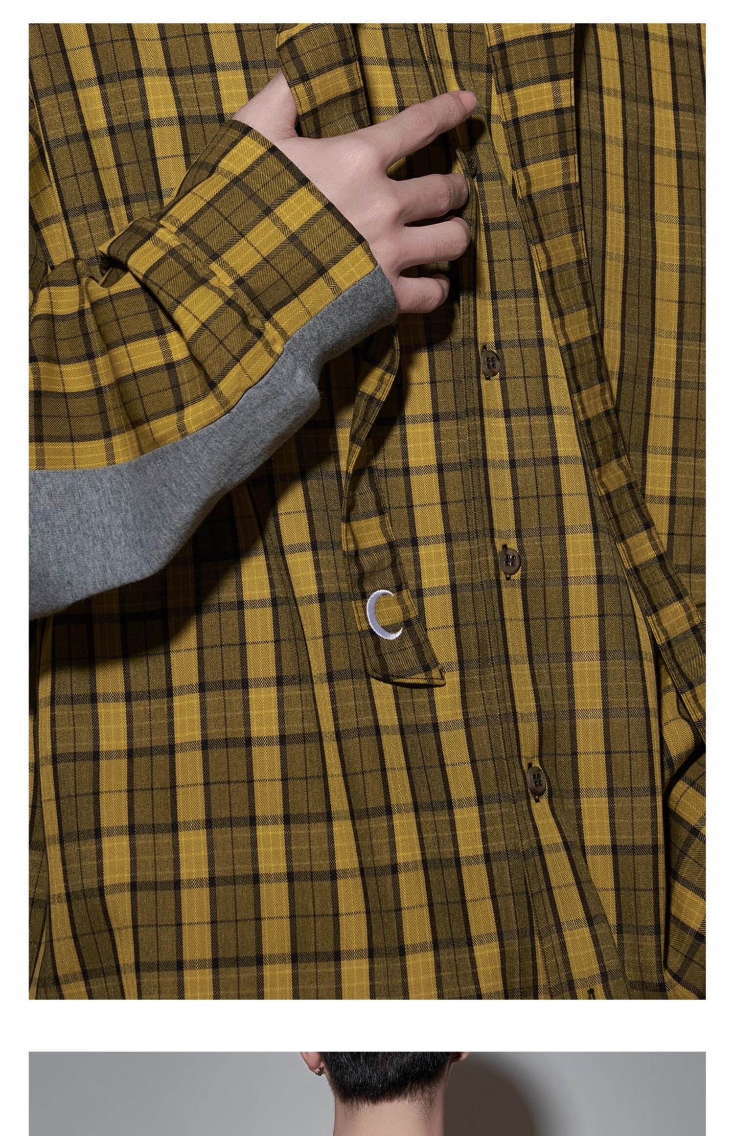 Cotton Hooded Cloak Shirt For Men And Women - Image 2
