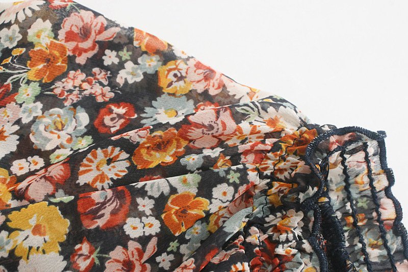 Stretch Waist Floral Print Dress - Image 2