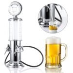 Mini Beer Dispenser Machine Drinking Vessels Double Gun Pump Transparent Layer Design Gas Station Bar Beer Kitchen Drinking Wine