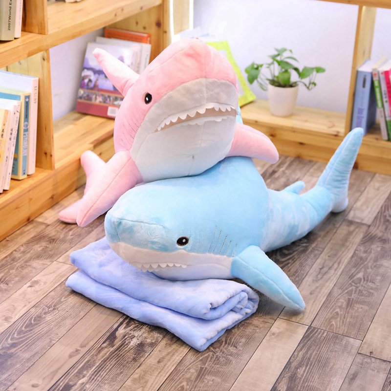 Marine Animal Pillow And Blanket 2-in-1 Dual-use Cushion Plush Toy - Image 10