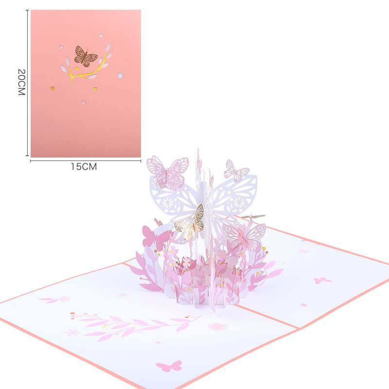 Mother's Day Pop-up Card With Colorful Butterflies - Image 37