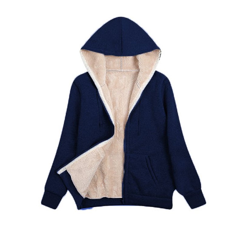 Long-sleeved sweater plush coat - Image 8