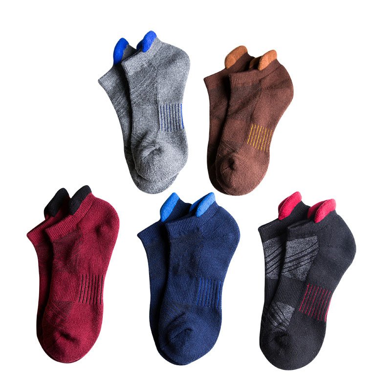 Towel bottom flower sports boat socks - Image 6