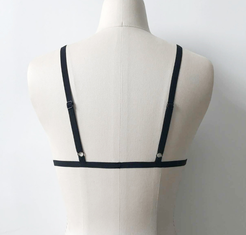 Sexy straps solid color elastic band fashion bra - Image 5