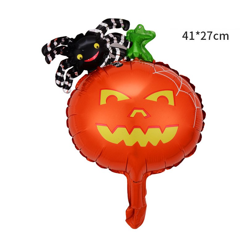 Mini Halloween Balloon Skull Pumpkin Bat Spider Aluminum Film Balloon - Image 19