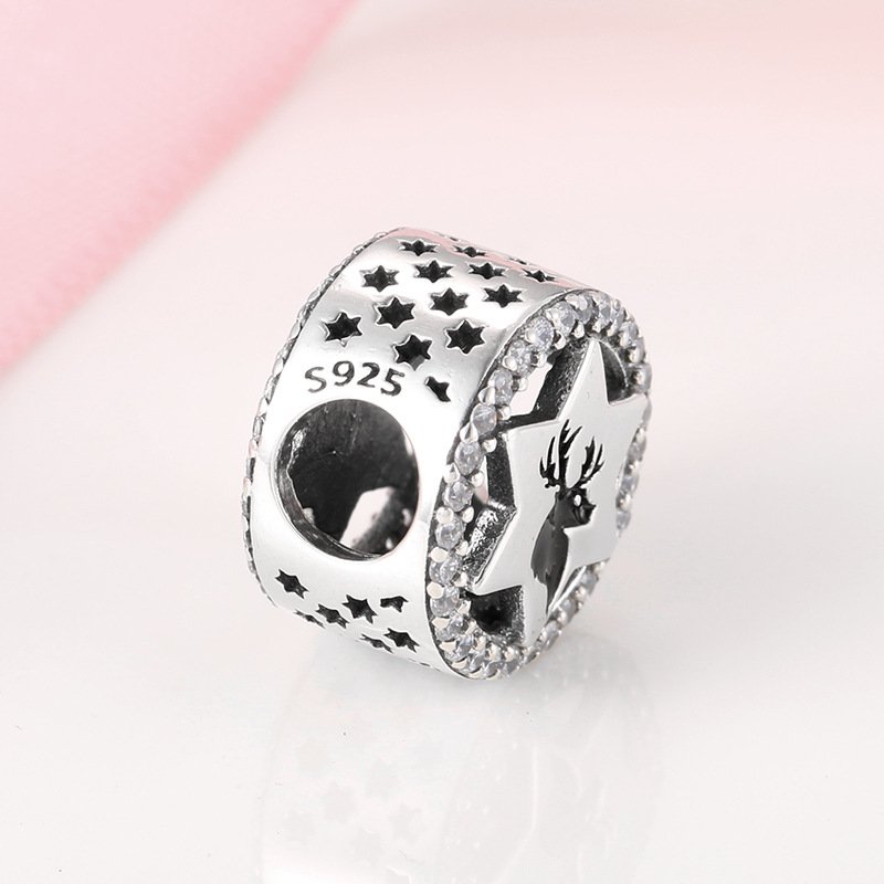 Gift Box Christmas Tree S925 Sterling Silver Drip Gel Beads Pendant Women's Diy Accessories - Image 2