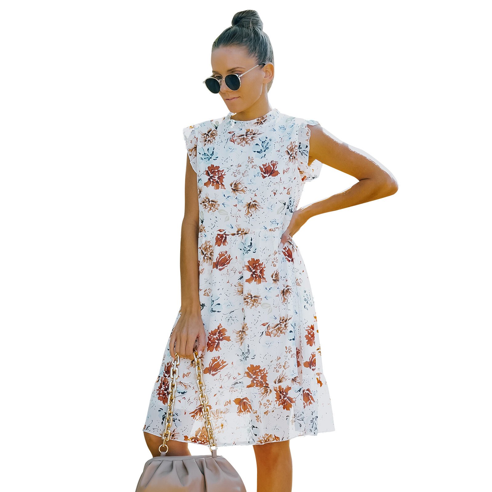 European And American Style Floral Skirt - Image 2