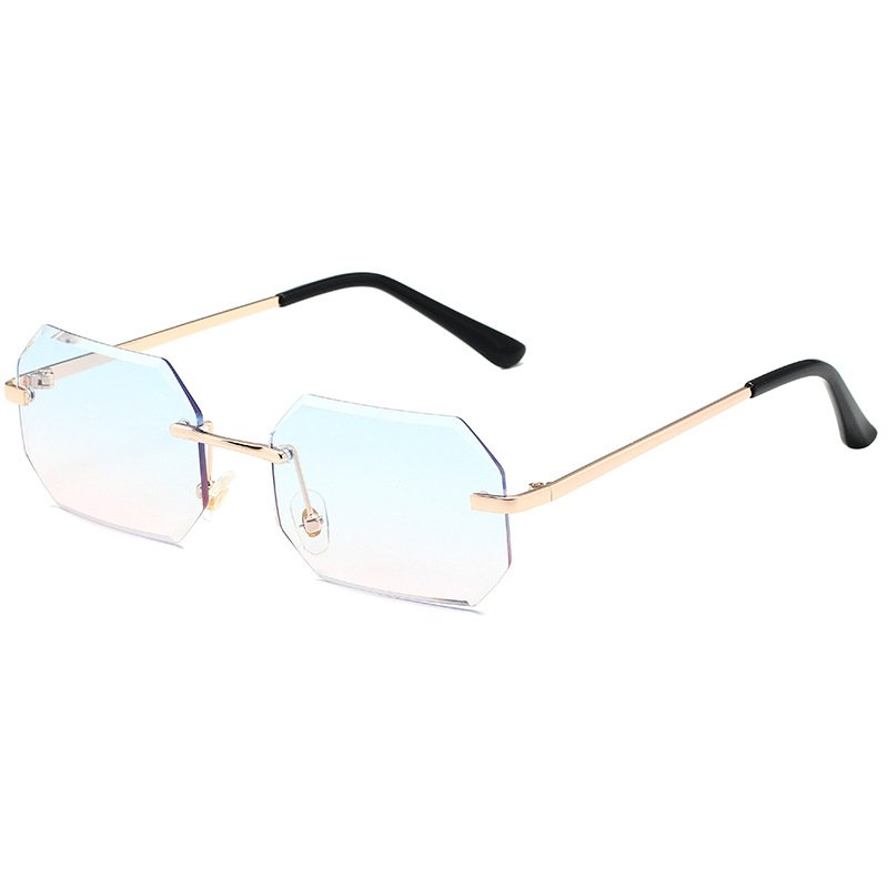 Frameless Small Square Sunglasses Street Photo Trend - Image 6