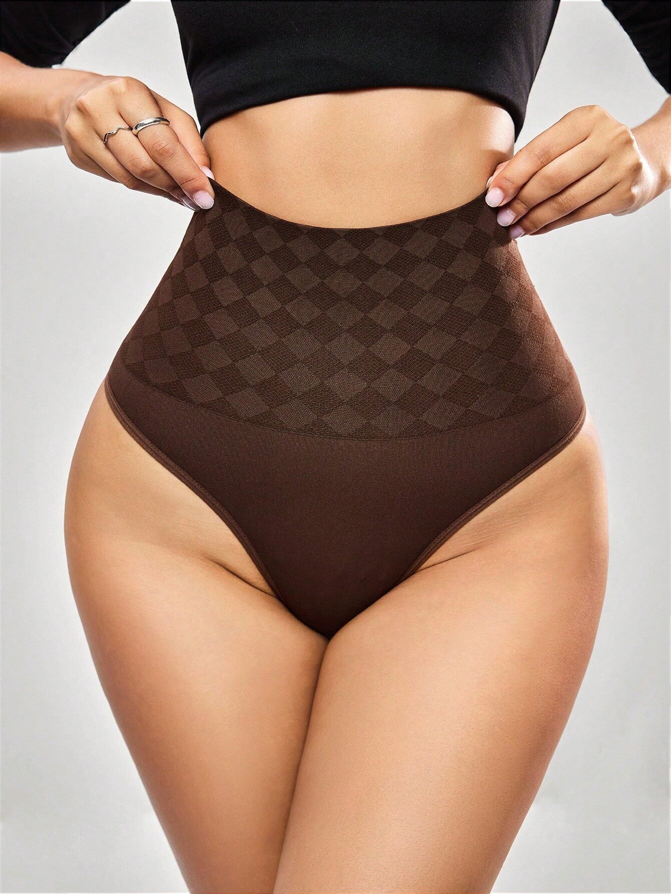 High-Waisted Shapewear Thong Tummy Control Butt Lifter Full Body Slimming Seamless Body Shaper - Image 39