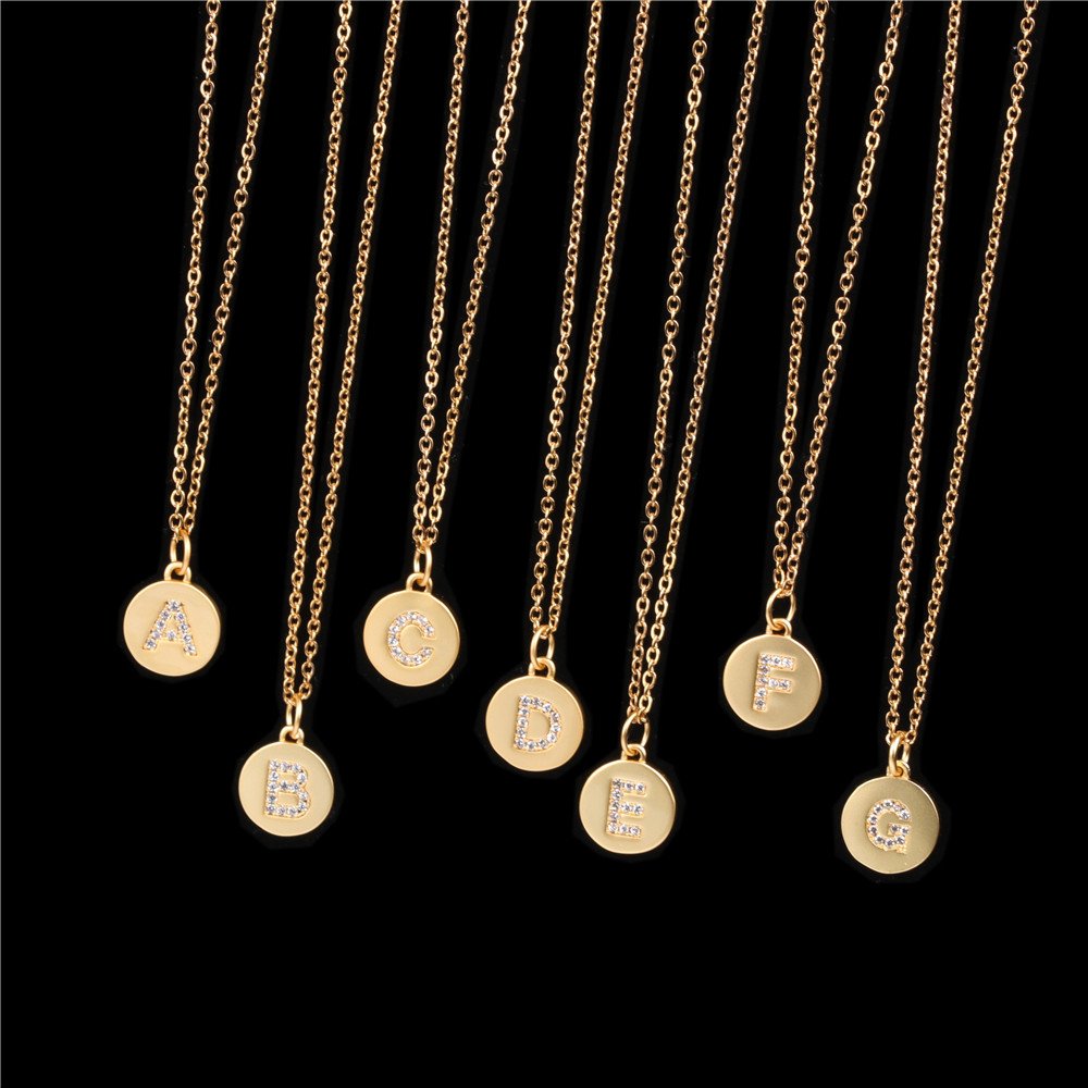 26 English Letter Pendant With Diamond Frosted Matte - Image 2