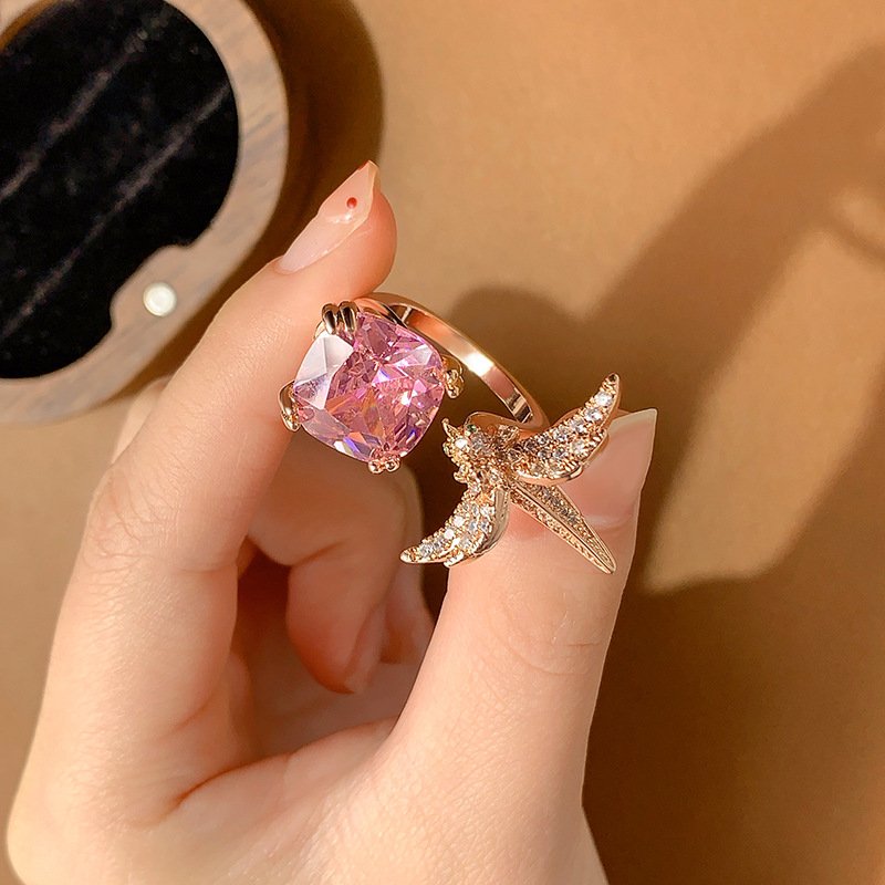 High-grade Temperament New Colored Gems Ring For Women - Image 3