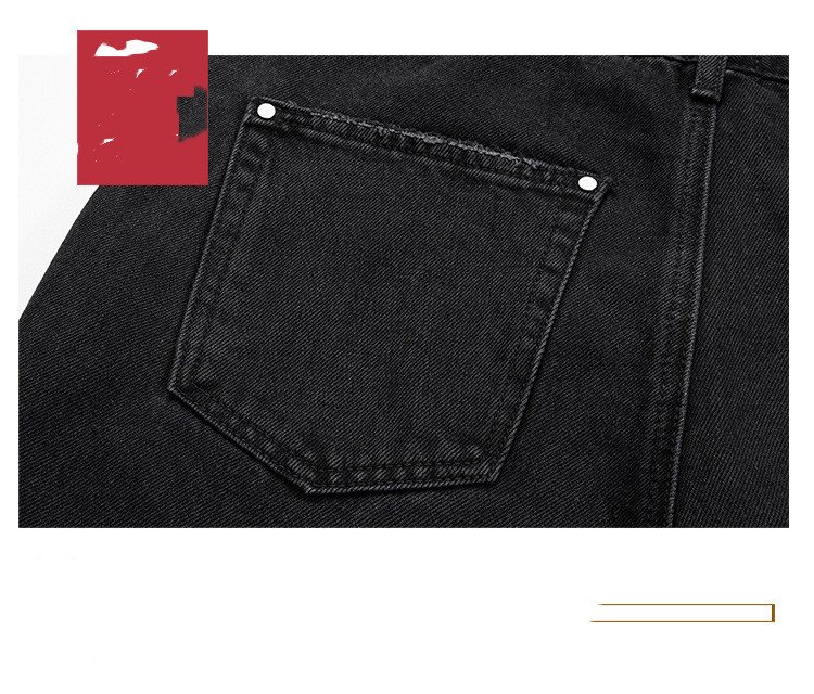 Micro Flared Wide Leg Black Jeans - Image 2