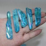Natural Crystal Plating Blue Crystal Column Ornaments