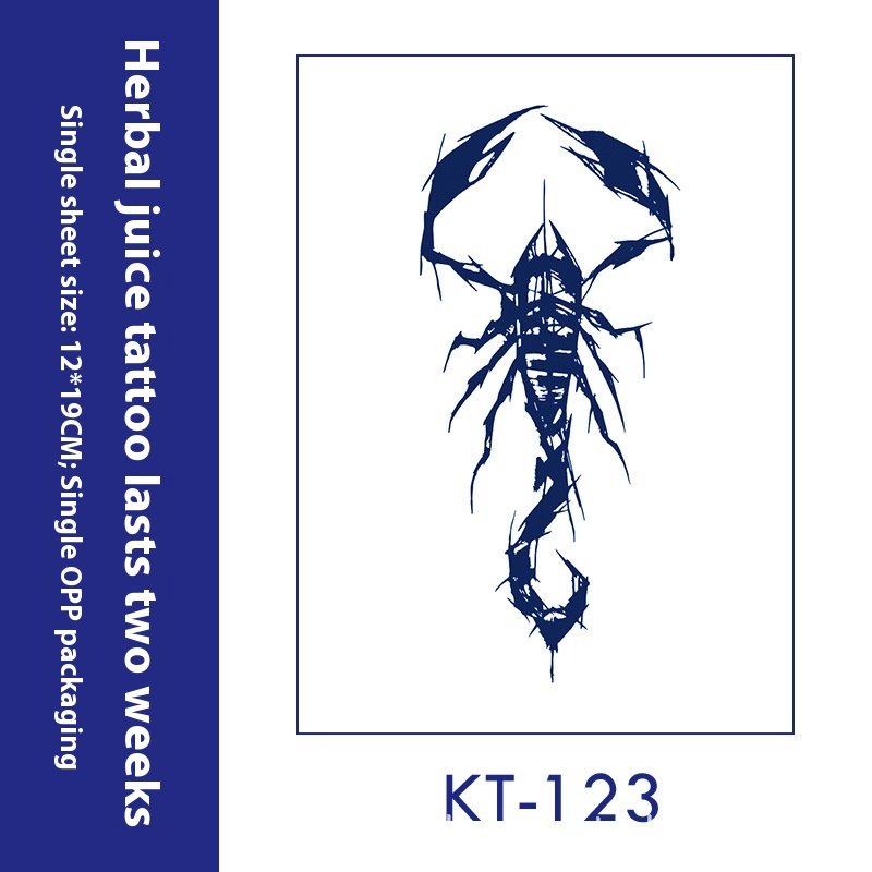 Tattoo Sticker English Letters Ins Style Men's Dark Women's Waterproof - Image 4