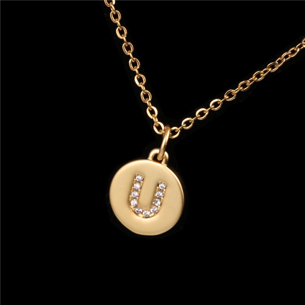 26 English Letter Pendant With Diamond Frosted Matte - Image 23