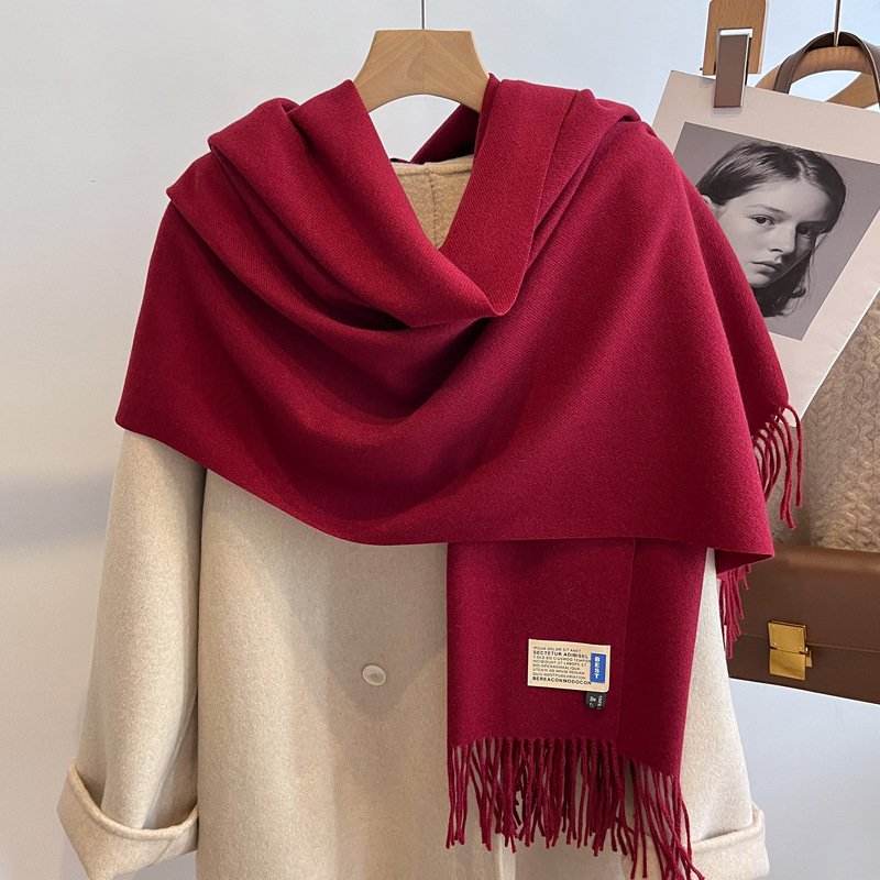 High-end Versatile Shawl Warm Thickened Scarf Dual-purpose - Image 17
