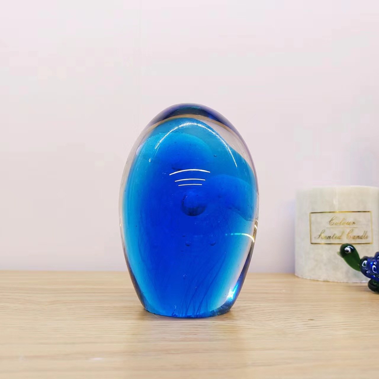 Luminous Glass Ball Jellyfish Ball Ocean Glass Ball Paperweight Ornaments - Image 4