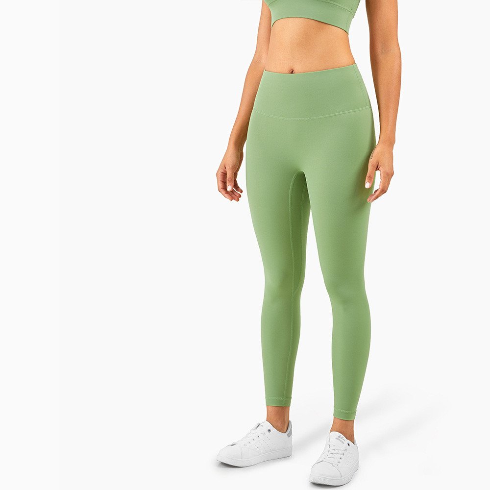 High Waist No T Tipped Thin Anti-Rolling Peach Leggings - Image 10