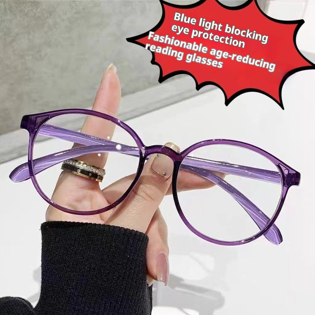 High Quality Round Frame Reading HD Anti-fatigue Ultralight Presbyopic Glasses - Image 3