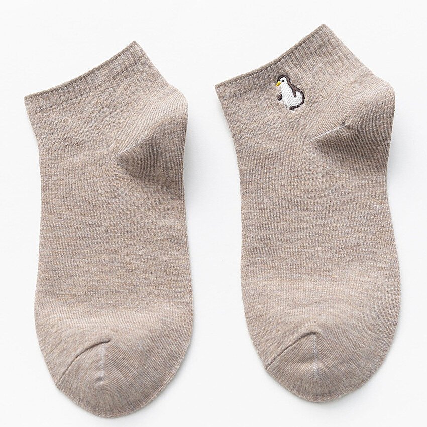 Japanese Embroidery Cartoon Boat Socks College Style - Image 3