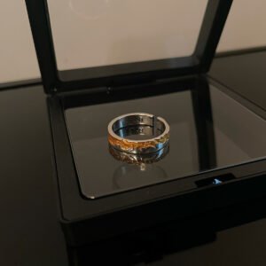 Vintage Washed Men's Cross Ring, Open Adjustable, Hip Hop Niche Design, Trendy Minimalist Cold Style Index Finger Band