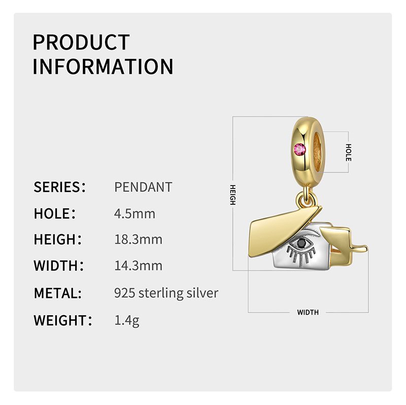 925 Sterling Silver Pendant Female Necklace Bracelet Diy Accessories Beads - Image 4
