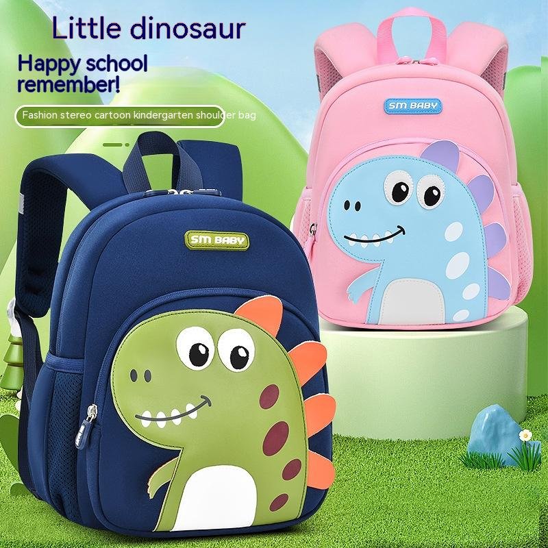 Men's And Women's Cute Fashion Dinosaur Neoprene Backpack - Image 23