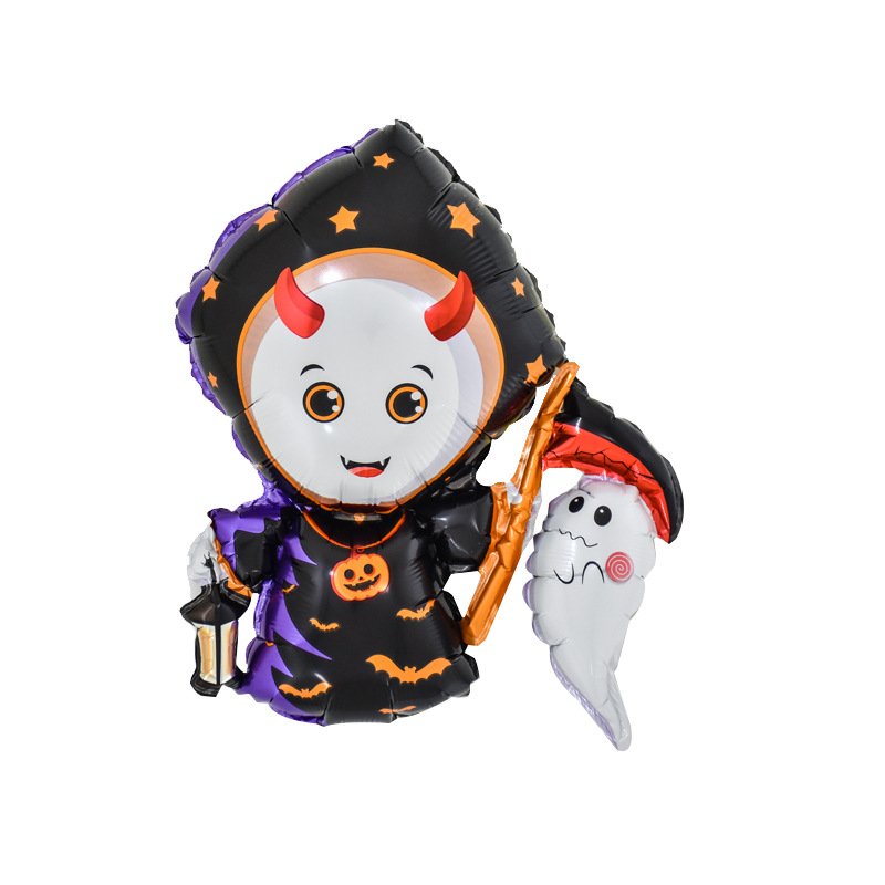 Mini Halloween Balloon Skull Pumpkin Bat Spider Aluminum Film Balloon - Image 7