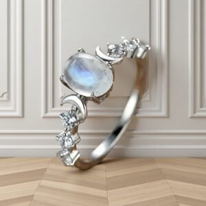 Hot-selling Moon Ring Featuring A Sun-and-moon Co-glow Design