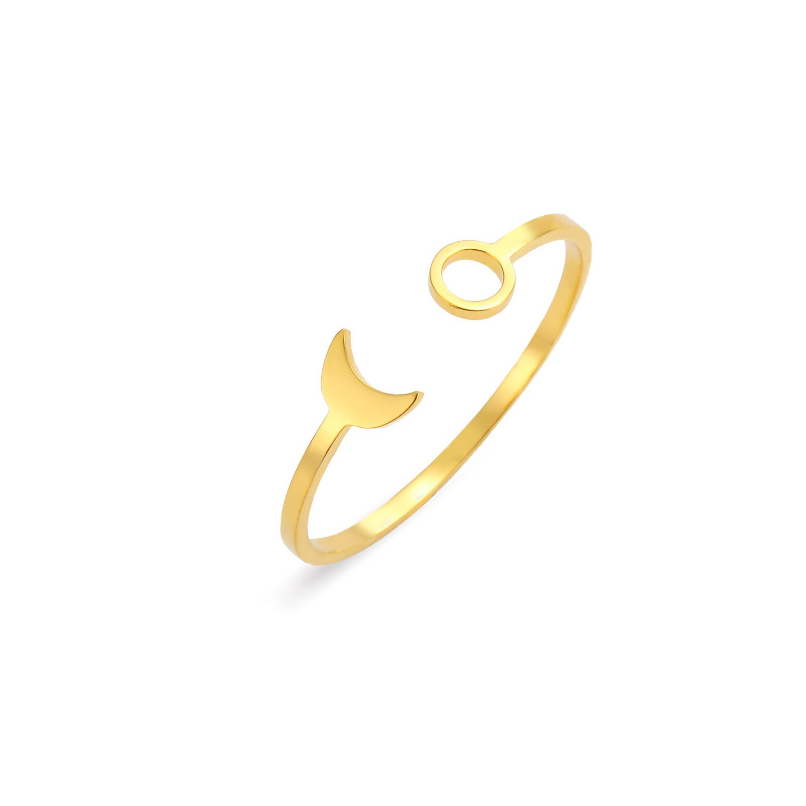 Star And Moon Ring Stainless Steel Adjustable - Image 8