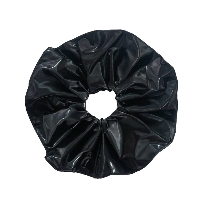 Women's Fashionable All-match Leather Pleated Large Intestine Hair Ring - Image 2