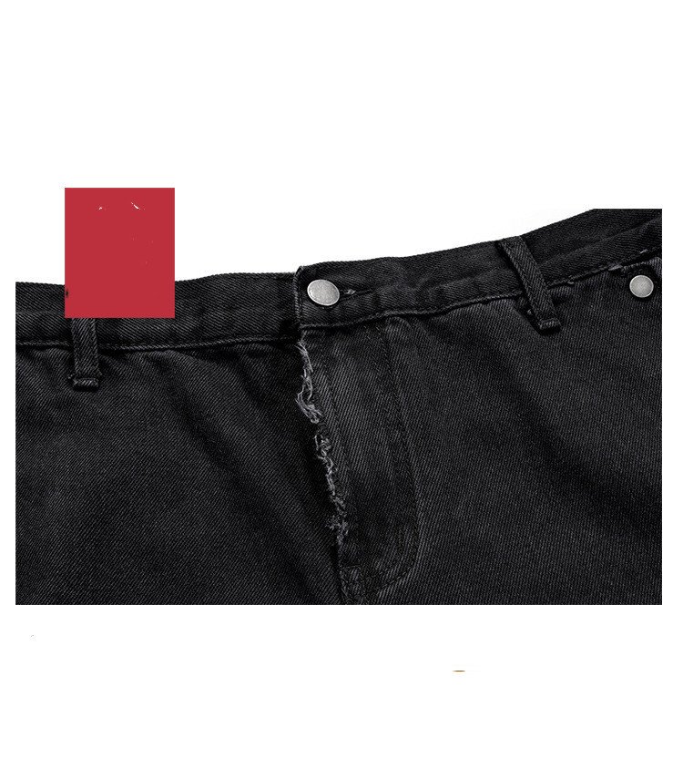 Micro Flared Wide Leg Black Jeans - Image 3