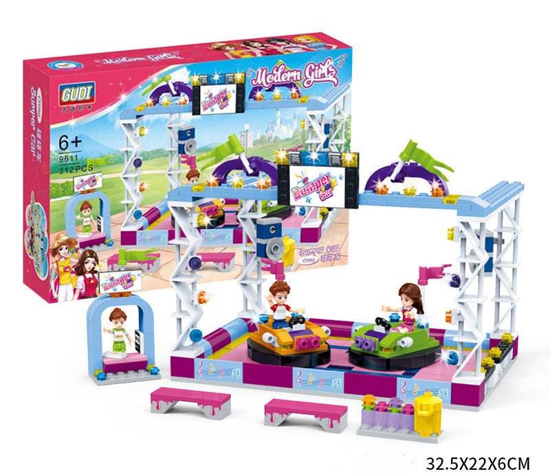 Amusement Park Girls Assembled Building Blocks - Image 3