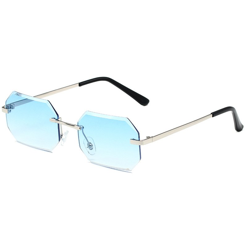 Frameless Small Square Sunglasses Street Photo Trend - Image 8
