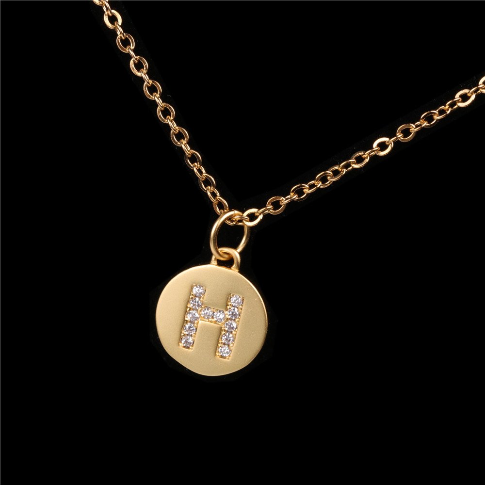 26 English Letter Pendant With Diamond Frosted Matte - Image 10