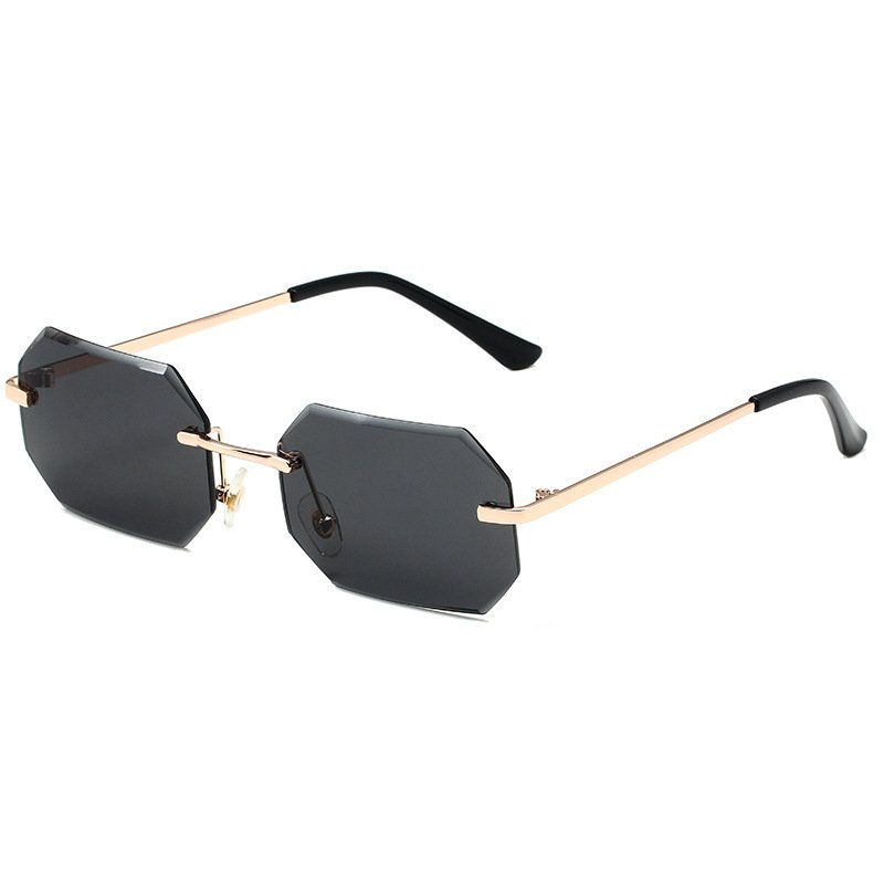 Frameless Small Square Sunglasses Street Photo Trend - Image 3