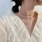 Vintage Chain Freshwater Pearl Double Bracelet