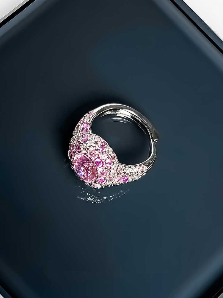 Adjustable Crystal Metaphysical Gemstone Ring With Opening - Image 3