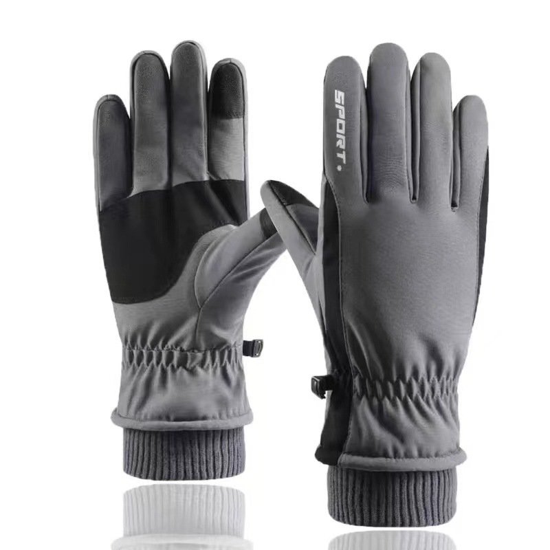 Couple Winter Fleece Thickened Warm And Windproof Gloves - Image 7