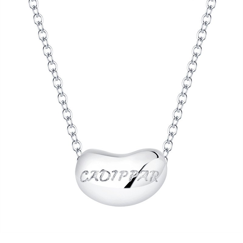 925 Silver Necklace Women's Sterling Silver Acacia Red Bean Pendant Light And Luxury Design - Image 4