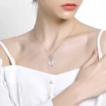 Fluorescent Color Five Pointed Star Crystal Pendant Female Fashion Niche Diy Jewelry Necklace Accessories