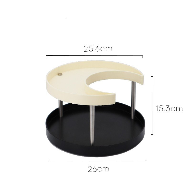 Nordic Shelving Desktop Moon Shaped Tray Ins Wind Vanity - Image 9